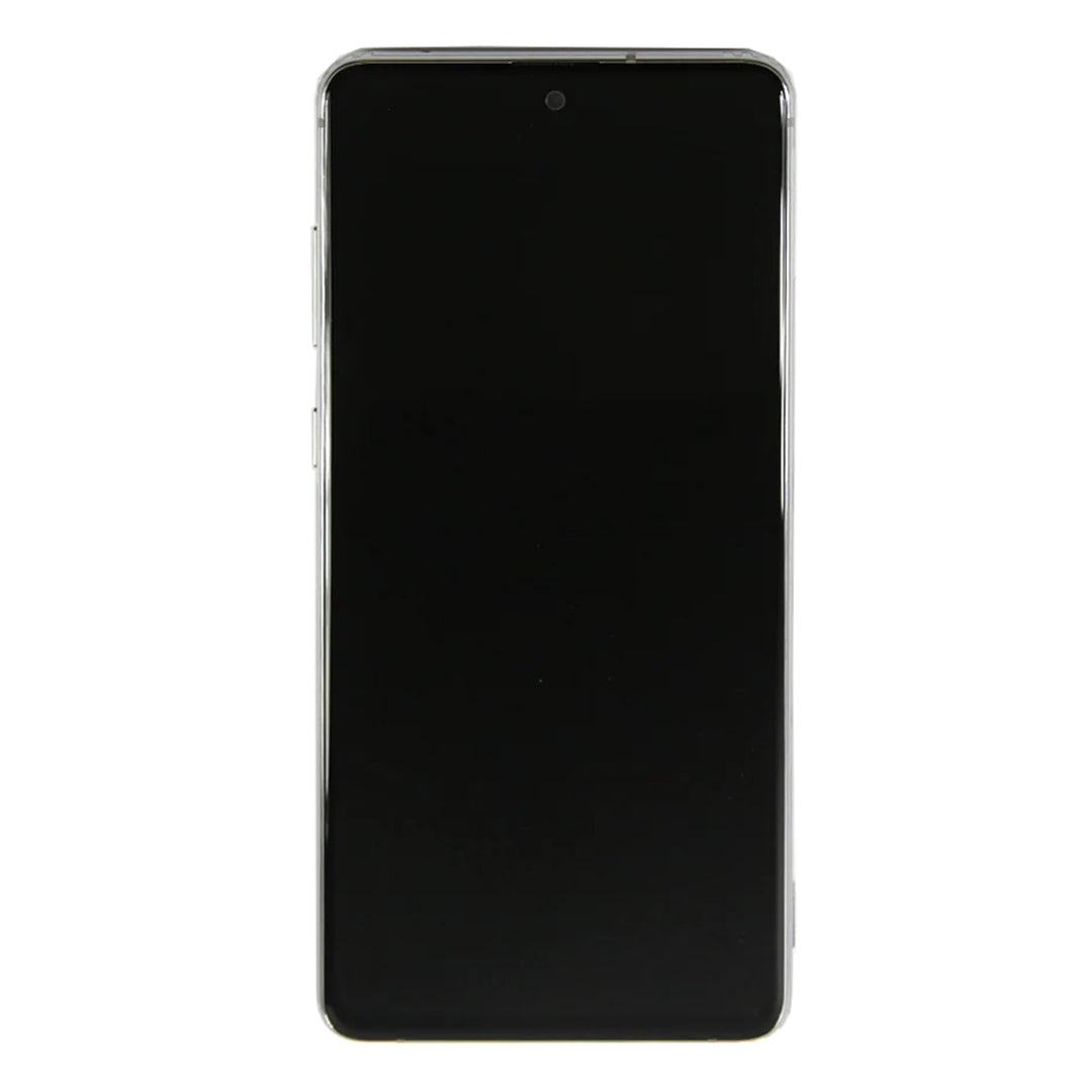 Samsung Galaxy Note 10 Lite N770F Display And Digitizer With Frame Aura Glow Silver Service Pack