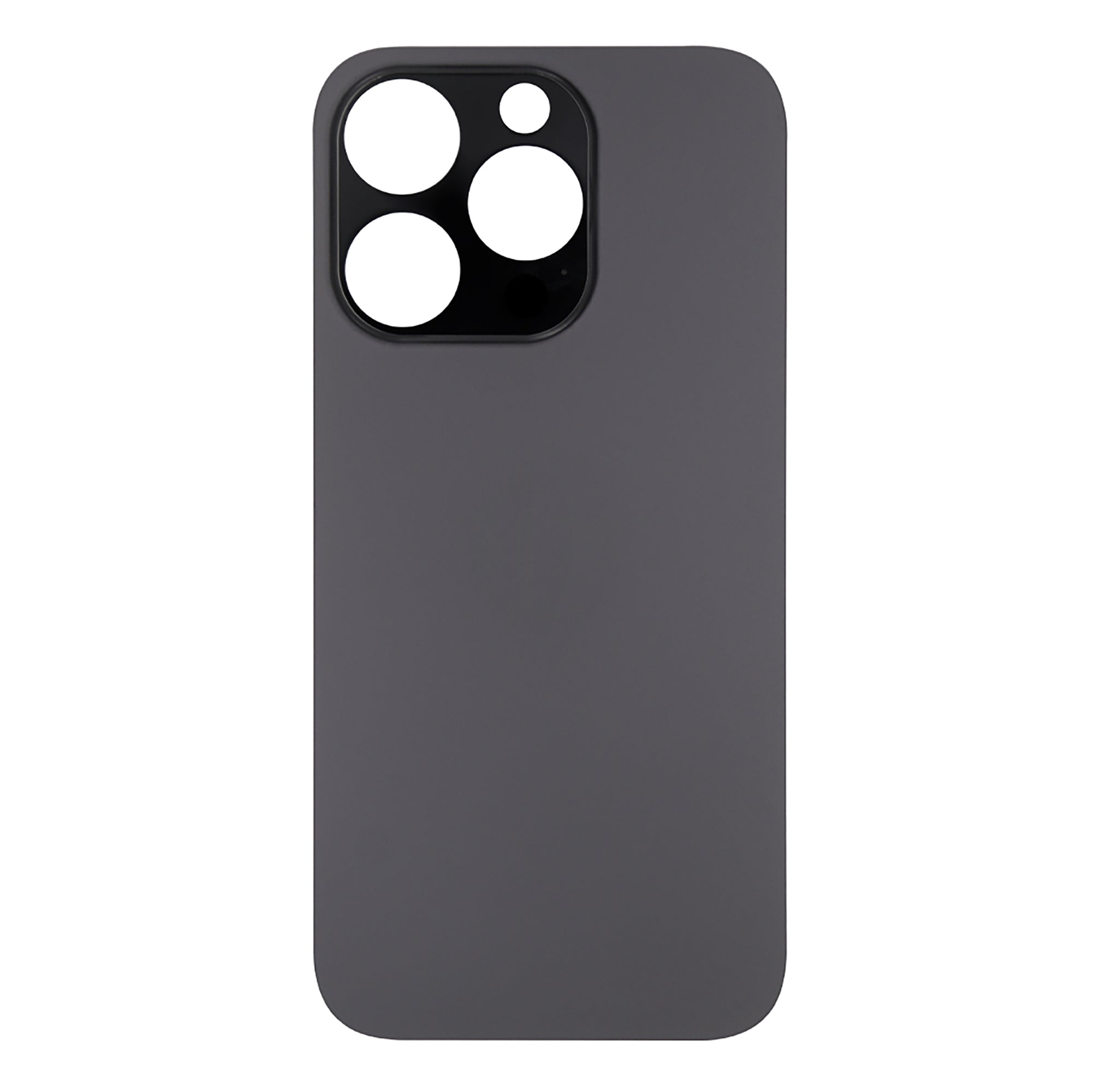 For Apple iPhone 14 Pro Back Glass Without NFC, Enlarged Camera Frame Space Black Compatible