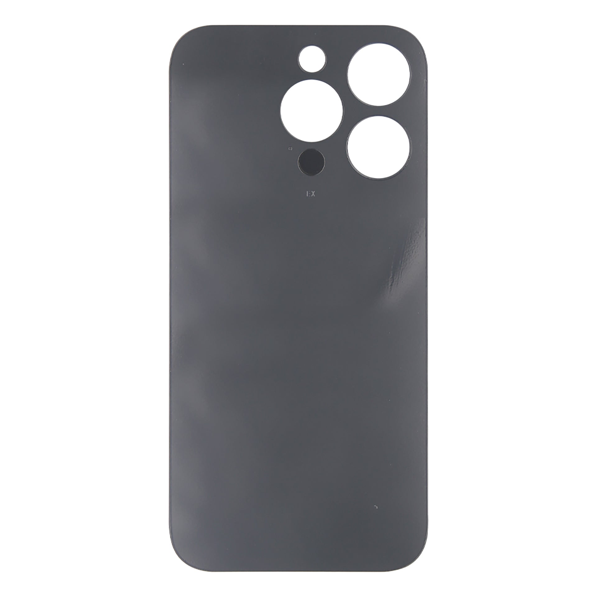For Apple iPhone 14 Pro Back Glass Without NFC, Enlarged Camera Frame Space Black Compatible