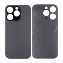 For Apple iPhone 14 Pro Back Glass Without NFC, Enlarged Camera Frame Space Black Compatible