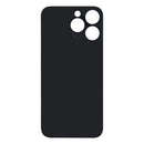 For Apple iPhone 14 Pro Back Glass Without NFC, Enlarged Camera Frame Silver Compatible