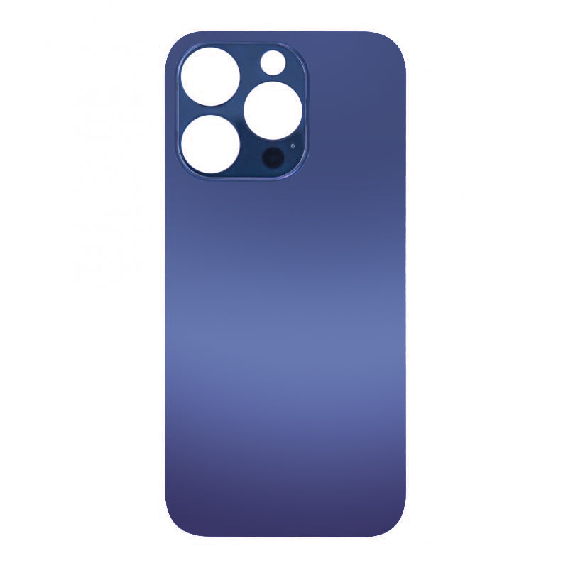 For Apple iPhone 14 Pro Max Back Glass Without NFC, Enlarged Camera Frame Deep Purple Compatible