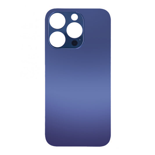 For Apple iPhone 14 Pro Max Back Glass Without NFC, Enlarged Camera Frame Deep Purple Compatible