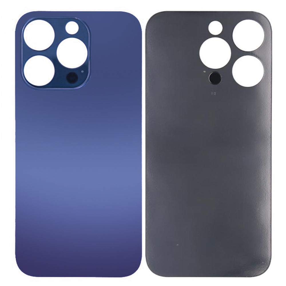 For Apple iPhone 14 Pro Max Back Glass Without NFC, Enlarged Camera Frame Deep Purple Compatible