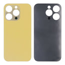 For Apple iPhone 14 Pro Max Back Glass Without NFC, Enlarged Camera Frame Gold Compatible
