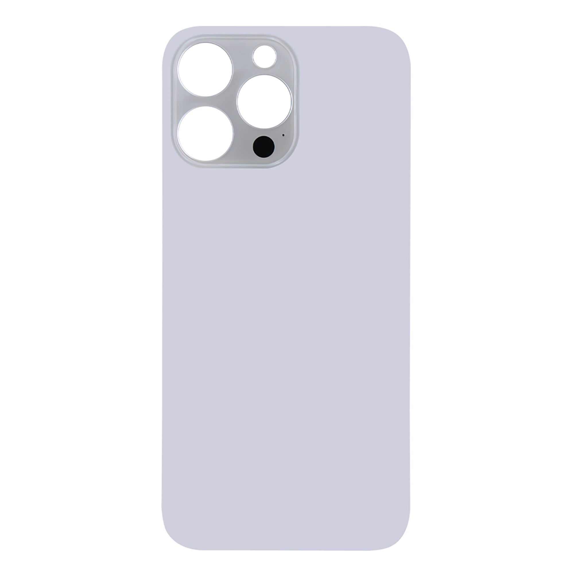 For Apple iPhone 14 Pro Max Back Glass Without NFC, Enlarged Camera Frame Silver Compatible
