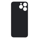 For Apple iPhone 14 Pro Max Back Glass Without NFC, Enlarged Camera Frame Silver Compatible