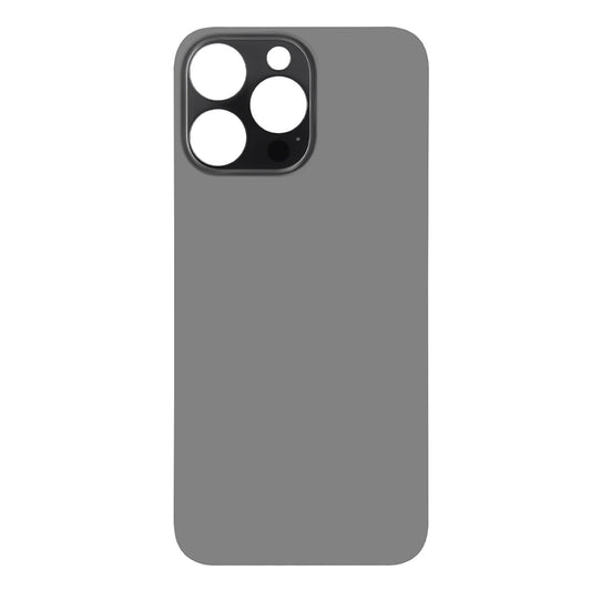 For Apple iPhone 14 Pro Max Back Glass Without NFC, Enlarged Camera Frame Space Black Compatible