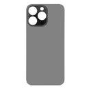 For Apple iPhone 14 Pro Max Back Glass Without NFC, Enlarged Camera Frame Space Black Compatible
