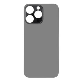 For Apple iPhone 14 Pro Max Back Glass Without NFC, Enlarged Camera Frame Space Black Compatible