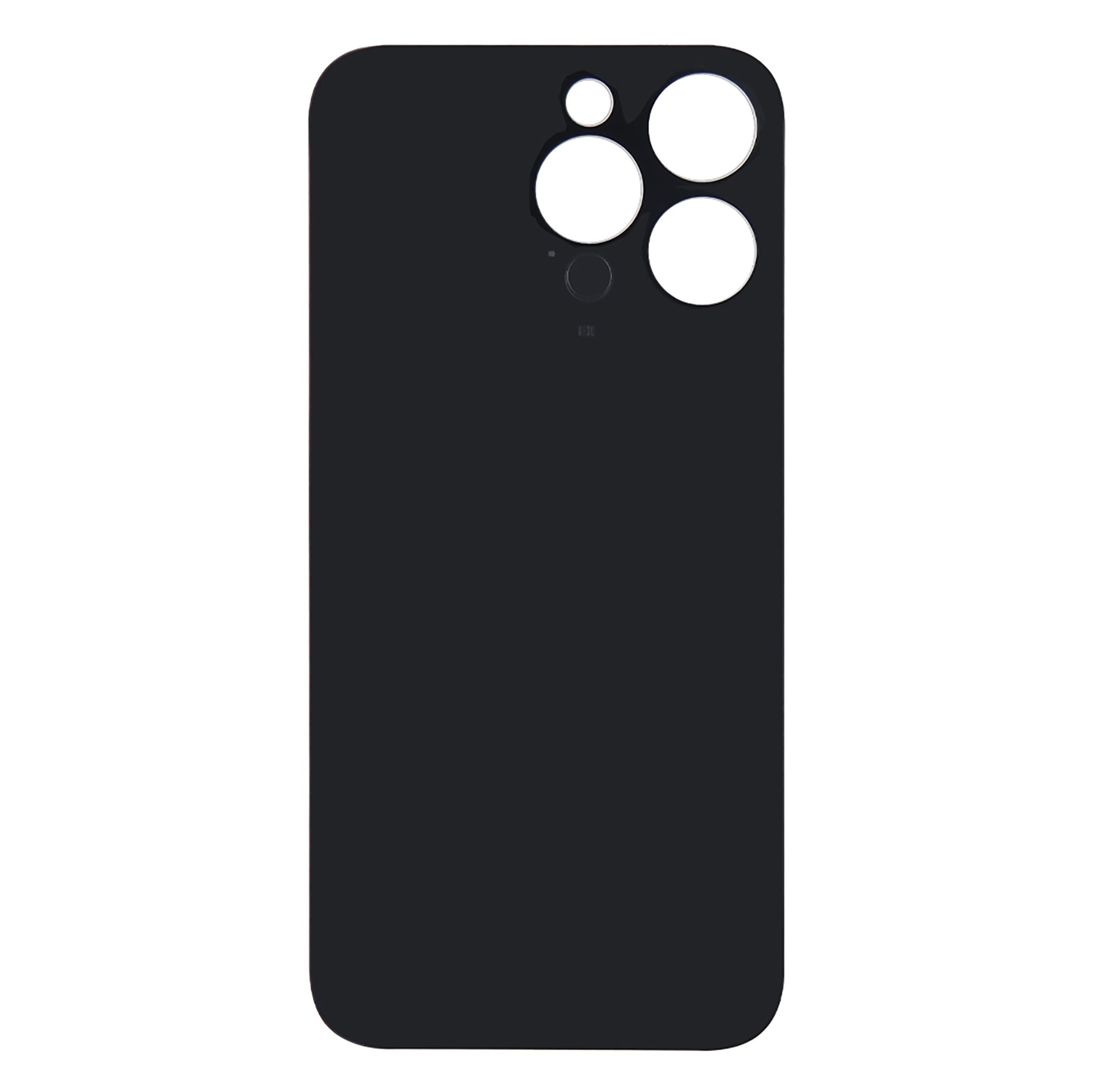 For Apple iPhone 14 Pro Max Back Glass Without NFC, Enlarged Camera Frame Space Black Compatible