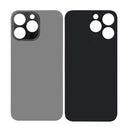 For Apple iPhone 14 Pro Max Back Glass Without NFC, Enlarged Camera Frame Space Black Compatible