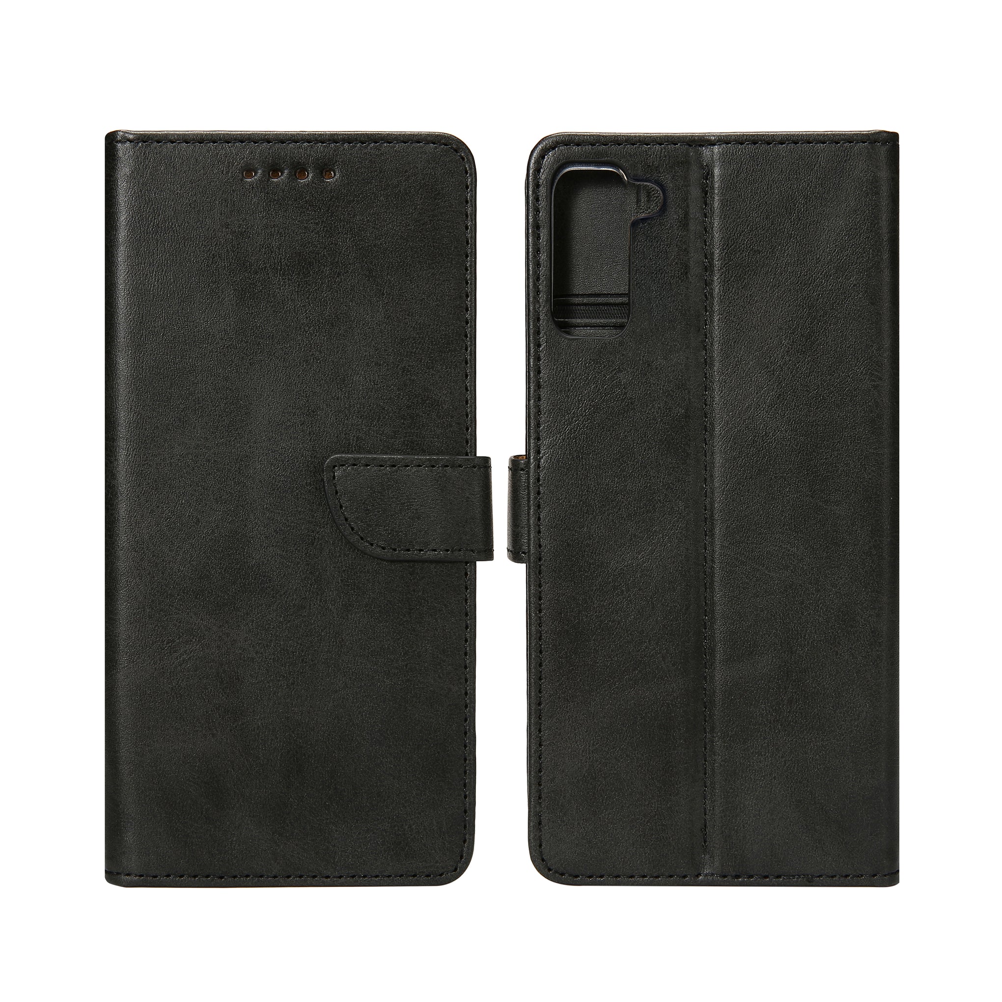 Rixus Bookcase For Samsung Galaxy S21 5G Black