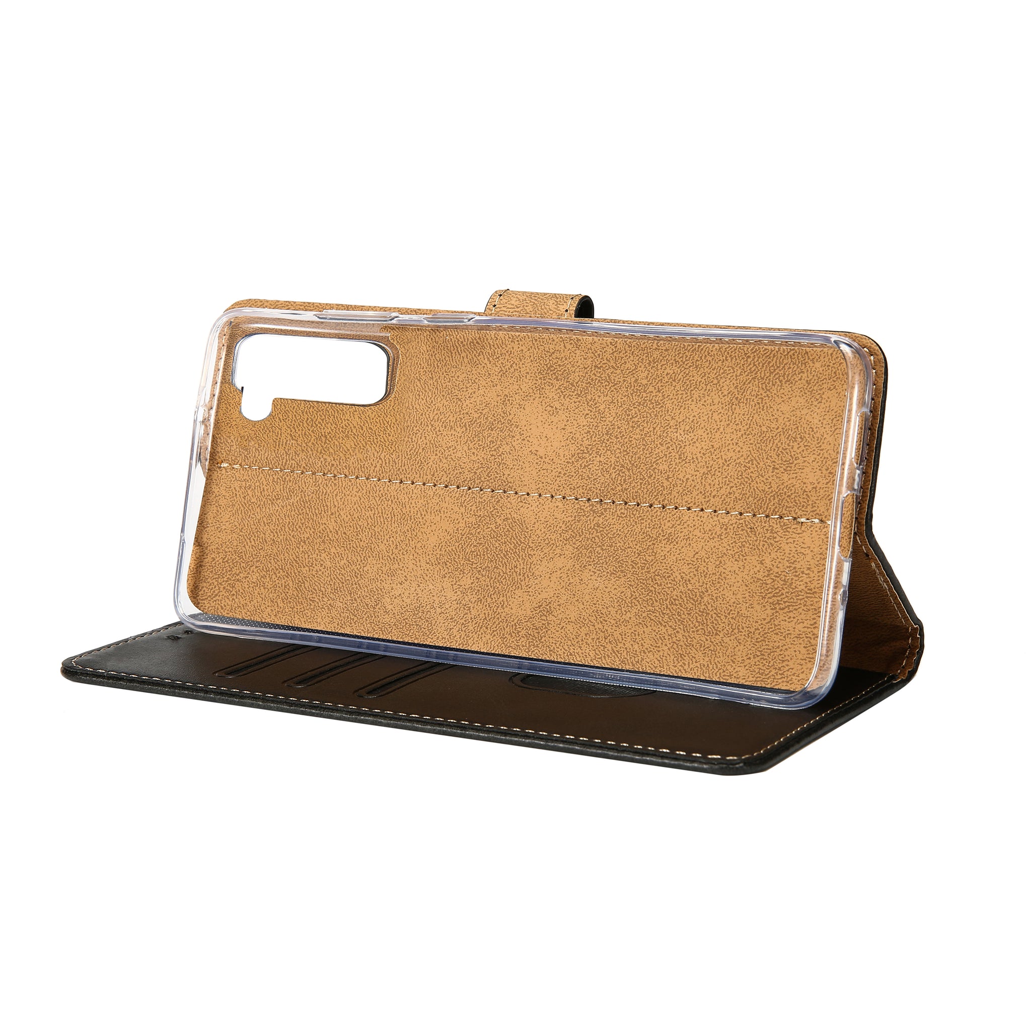 Rixus Bookcase For Samsung Galaxy S21 5G Black