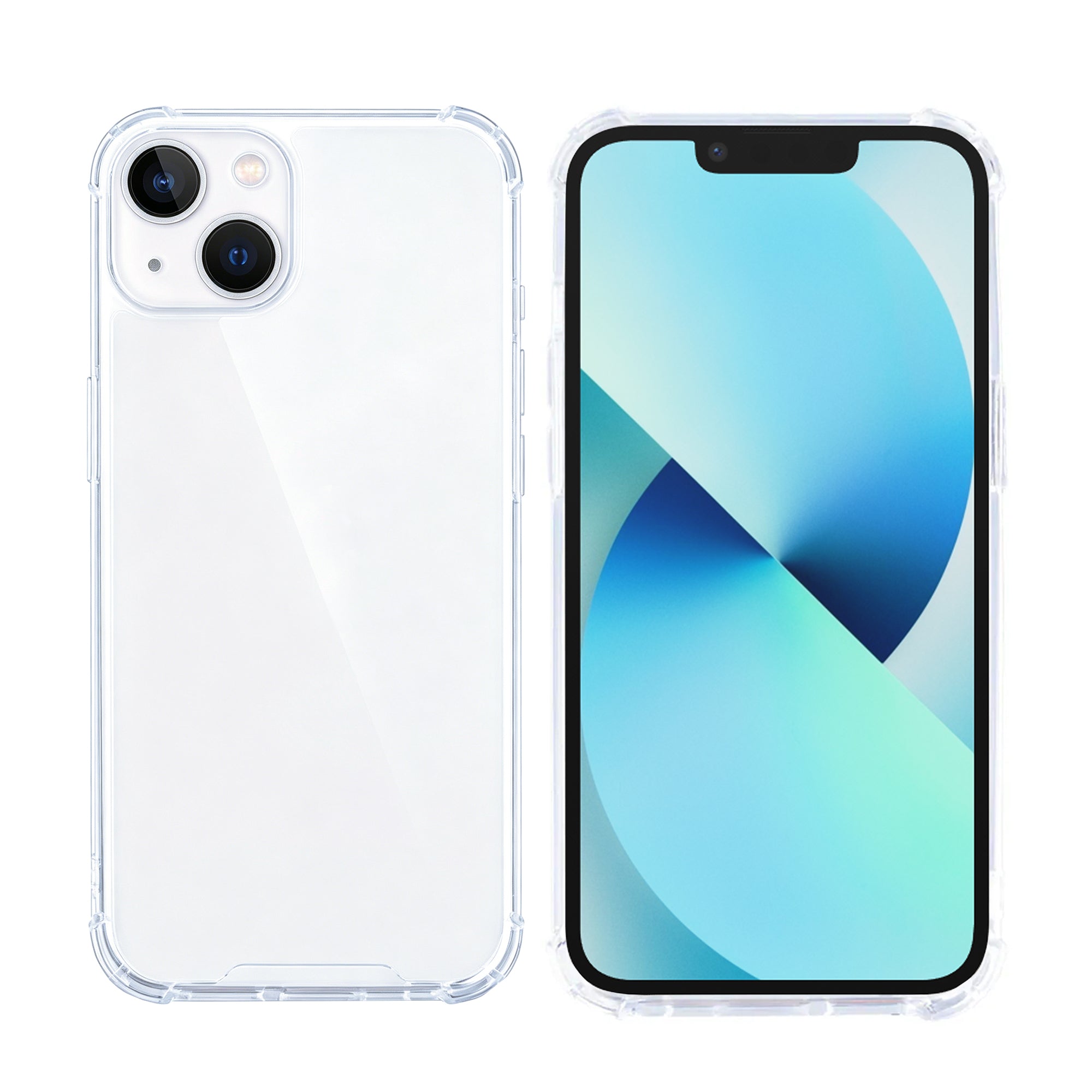 Rixus Anti-Burst Case For Apple iPhone 13 Transparent
