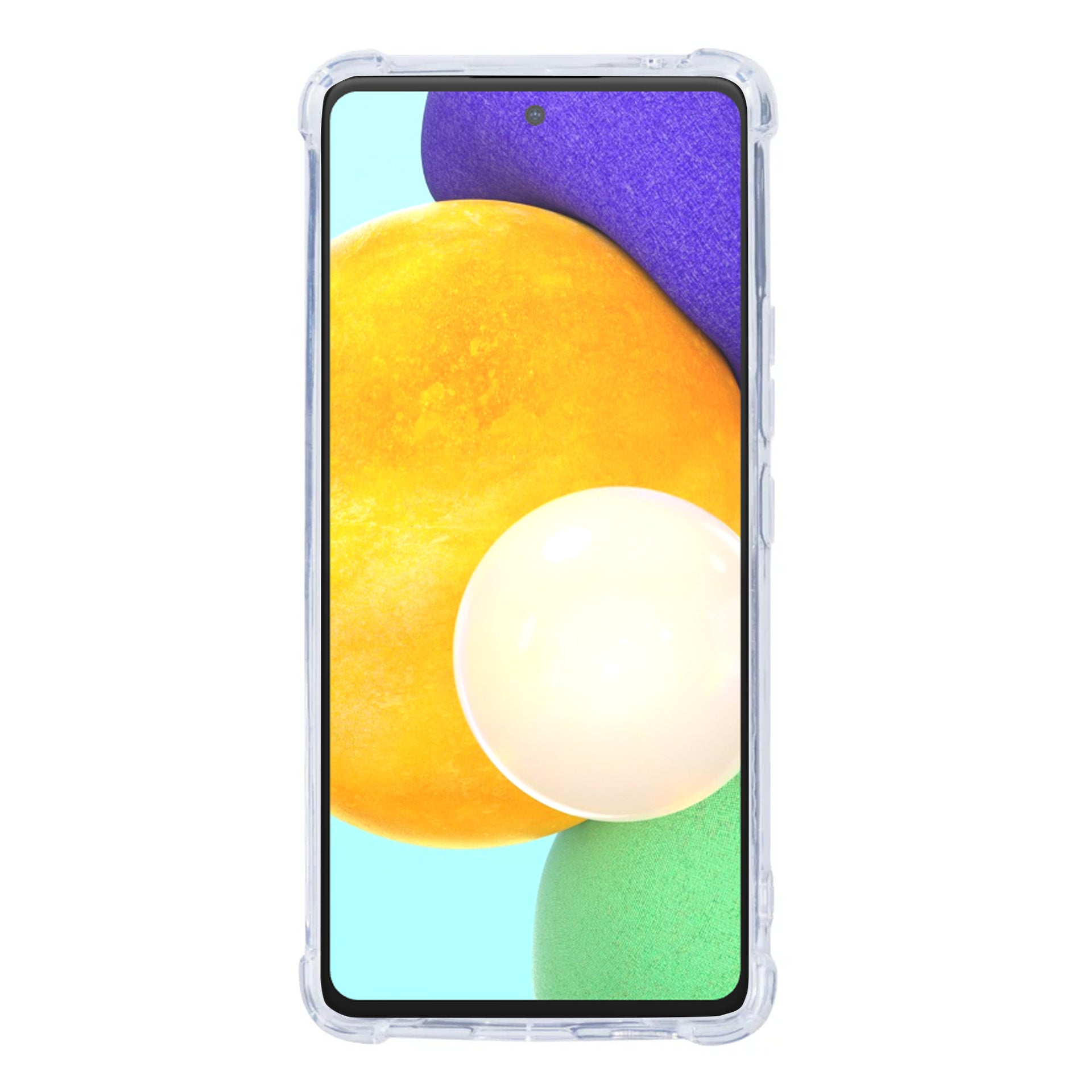 Rixus Anti-Burst Case For Samsung Galaxy A52 4G, A52 5G Transparent