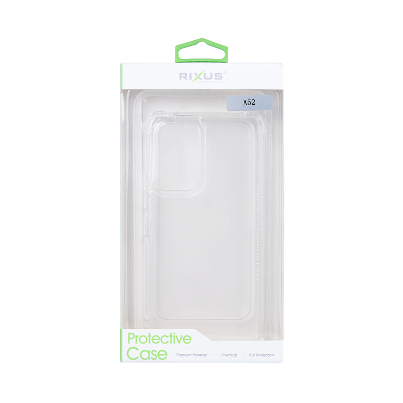 Rixus For Samsung Galaxy A52 4G/5G Anti-Burst Case Transparent
