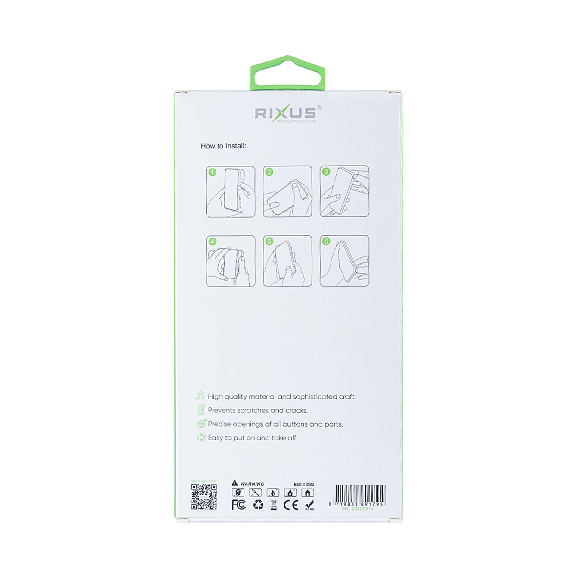 Rixus Anti-Burst Case For Samsung Galaxy A13 5G Transparent