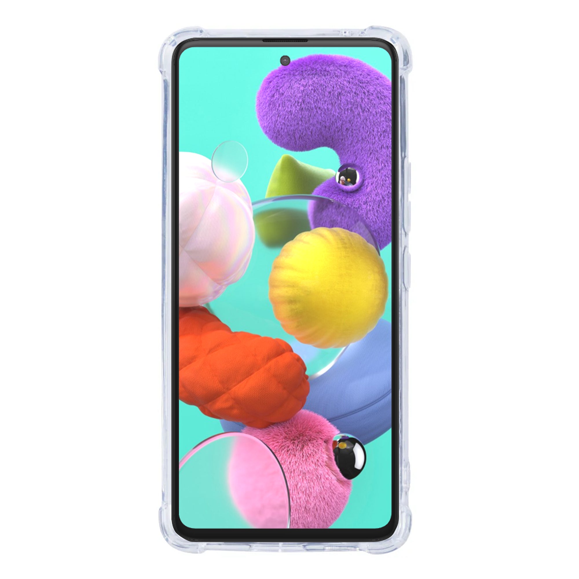 Rixus Anti-Burst Case For Samsung Galaxy A51 Transparent