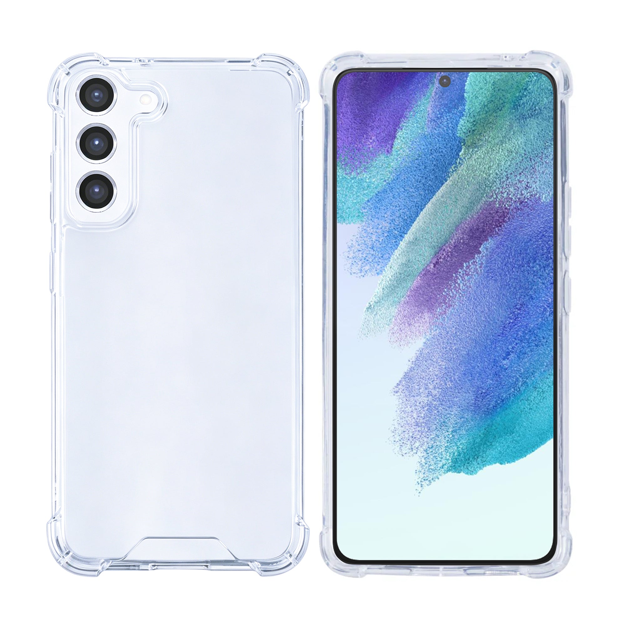 Rixus Anti-Burst Case For Samsung Galaxy S21 FE 5G Transparent