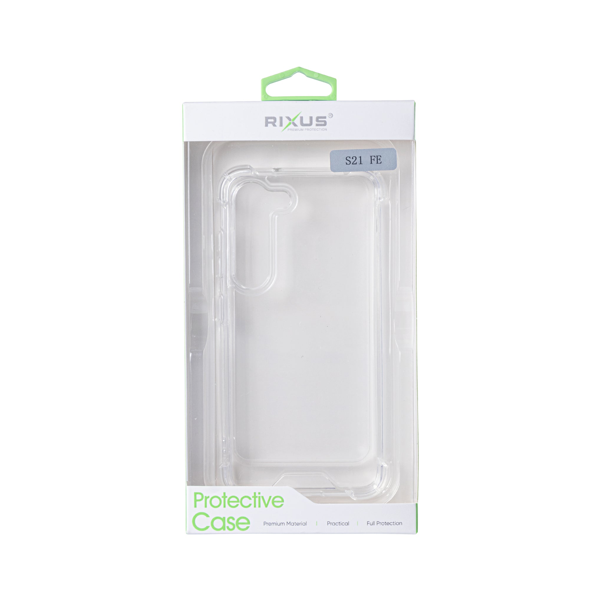 Rixus Anti-Burst Case For Samsung Galaxy S21 FE 5G Transparent