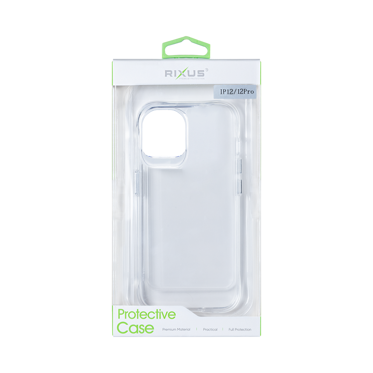 Rixus Anti Shock Case TPU For Apple iPhone 12, 12 Pro Transparent