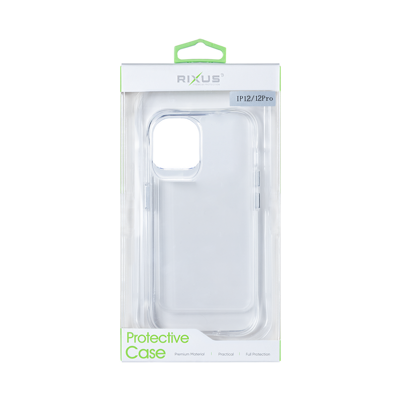 Rixus For iPhone 12,12 Pro Crystal Clear Anti-shock TPU