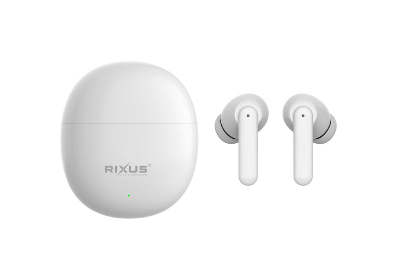 Rixus RXBT69A TWS Earbuds With Charging Case White