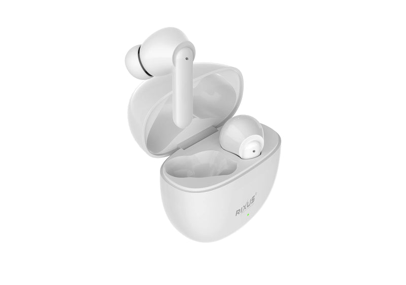 Rixus RXBT69A TWS Earbuds With Charging Case White