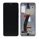 Samsung Galaxy S20 G980F, S20 5G G981F Display And Digitizer With Frame Cosmic Grey Pre-Assembled