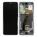 Samsung Galaxy S20 G980F, S20 5G G981F Display And Digitizer With Frame Cosmic Grey Service Pack
