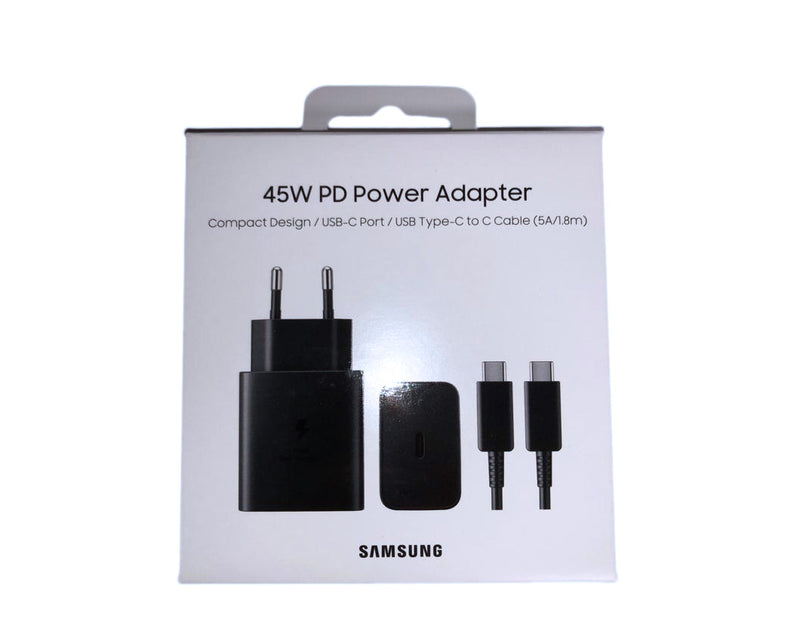 Samsung USB-C Charger 45W EP-TA4510XB Incl Type-C Cable Black