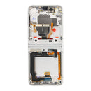 Samsung Galaxy Z Flip3 F711B Main Display And Digitizer With Frame Bespoke Silver Service Pack