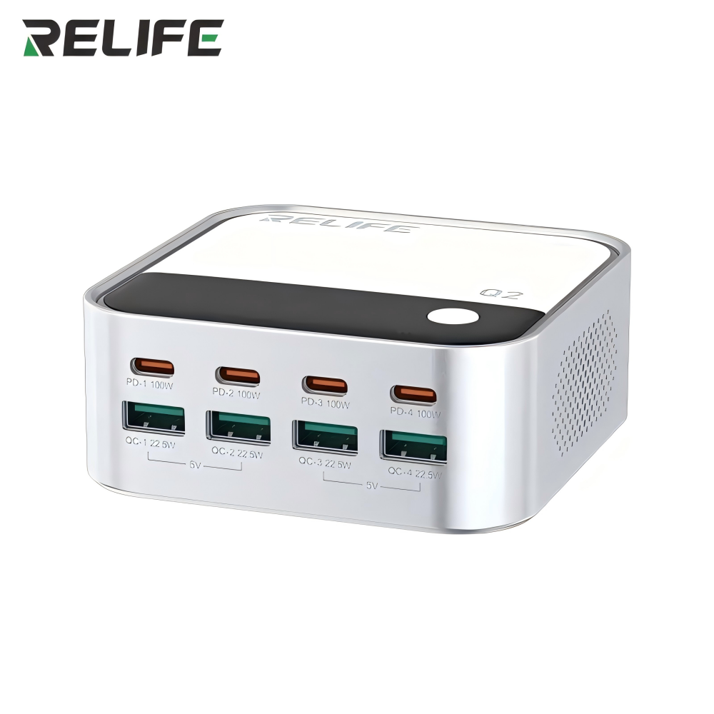 RELIFE Q2 8-Port GaN Charger 120W Grey