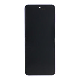 Samsung Galaxy Z Flip3 F711B Main Display And Digitizer With Frame Lavender Service Pack
