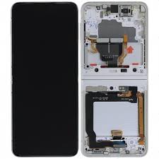 Samsung Galaxy Z Flip3 F711B Main Display And Digitizer With Frame Cream Service Pack