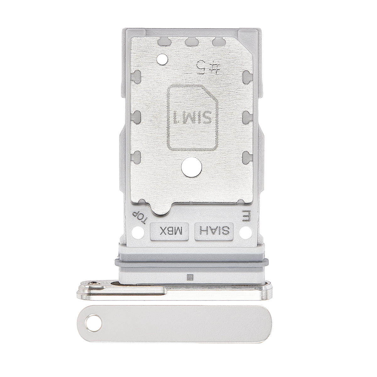 Samsung Galaxy S23 Ultra S918B Sim Card Holder Silver OEM