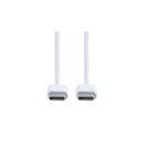 For Apple iPhone 15, 16, 17 Series USB-C To USB-C Woven Cable 100cm 60W White Bulk