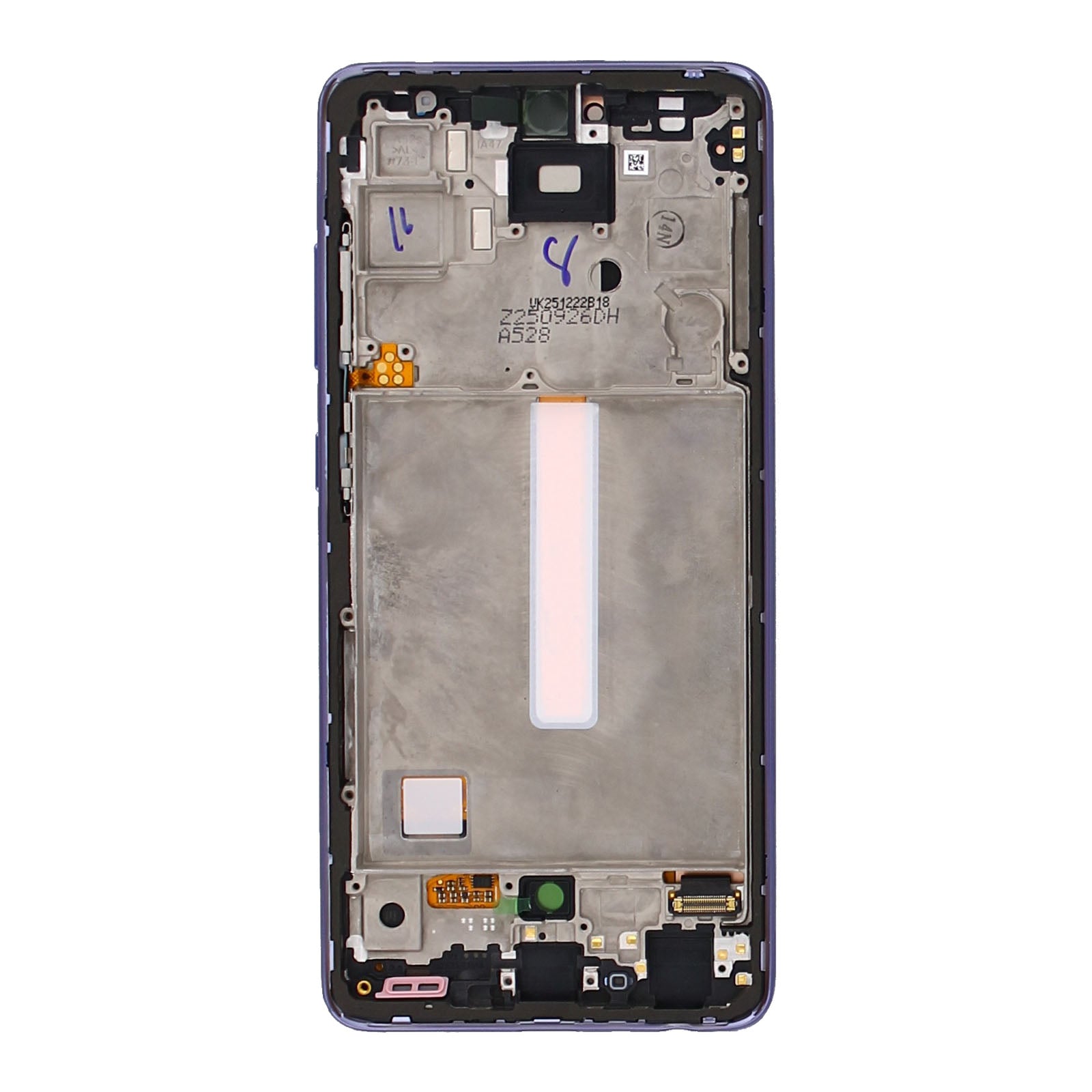 Samsung Galaxy A52 A525F, A52 5G A526B Display And Digitizer With Frame Awesome Violet Service Pack