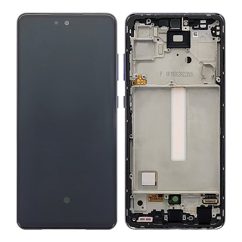 Samsung Galaxy A52 A525F, A52 5G A526B Display And Digitizer With Frame Awesome Violet Service Pack