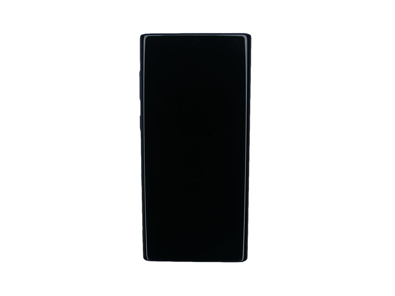 Samsung Galaxy Note 10 N970F Display And Digitizer With Frame Aura Black Service Pack