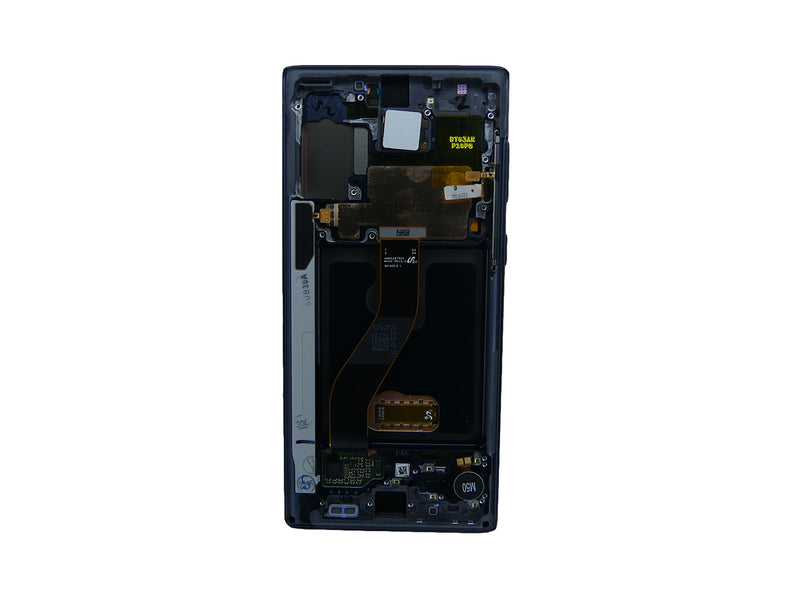 Samsung Galaxy Note 10 N970F Display And Digitizer With Frame Aura Black Service Pack