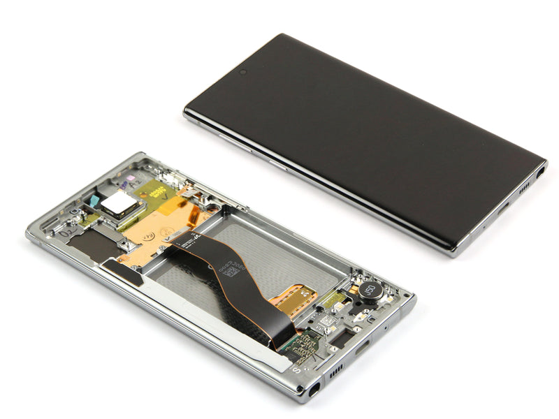 Samsung Galaxy Note 10 N970F Display And Digitizer With Frame Aura Glow Service Pack