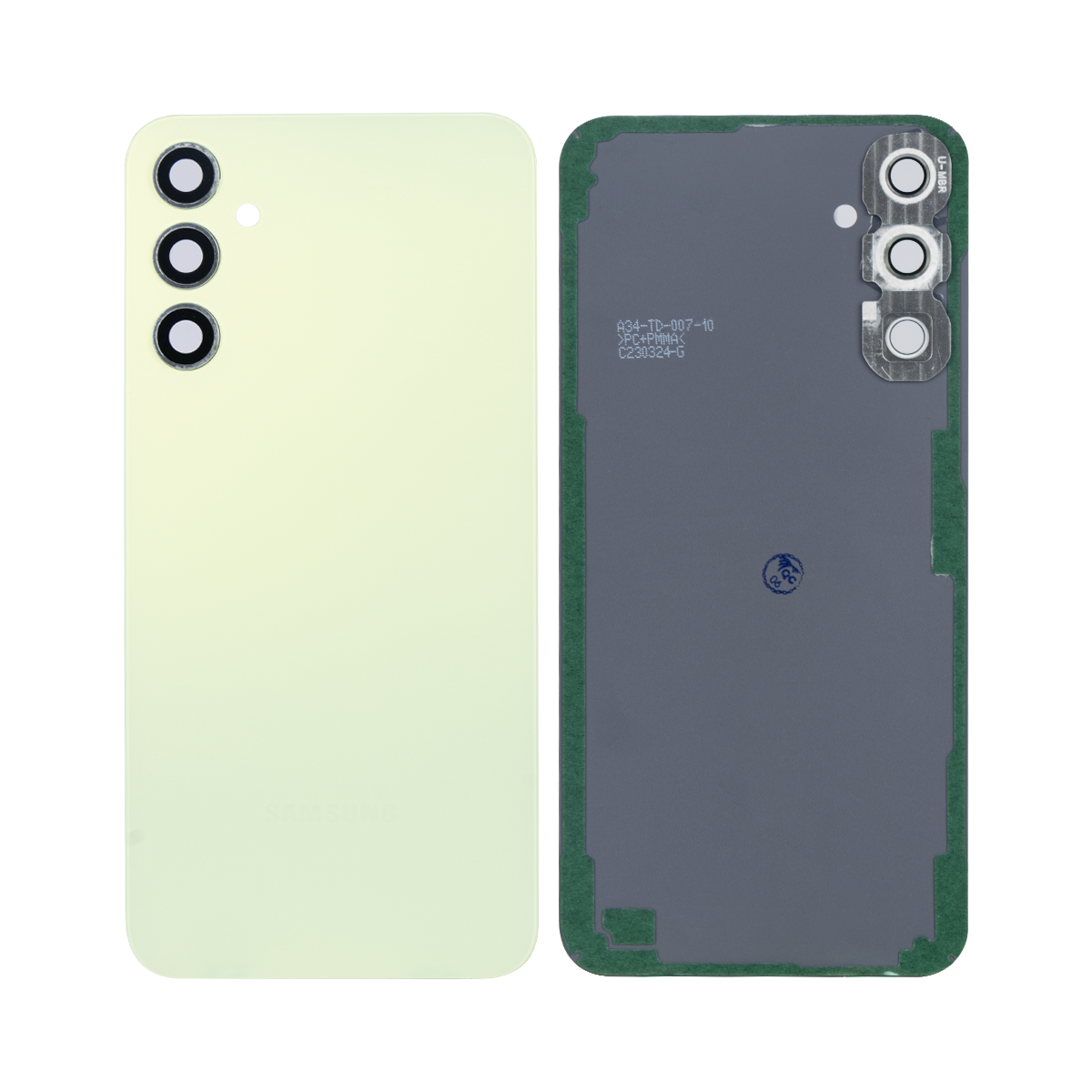 Samsung Galaxy A34 5G A346B Back Cover With Lens Lime OEM