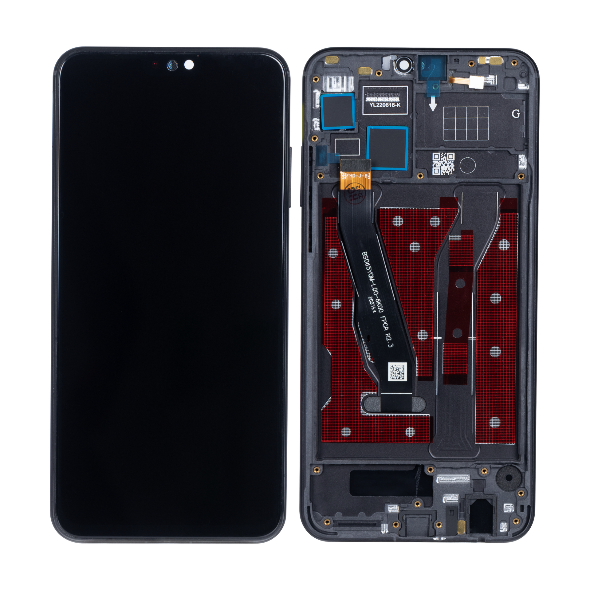 Honor 9X Lite Display And Digitizer With Frame Midnight Black OEM