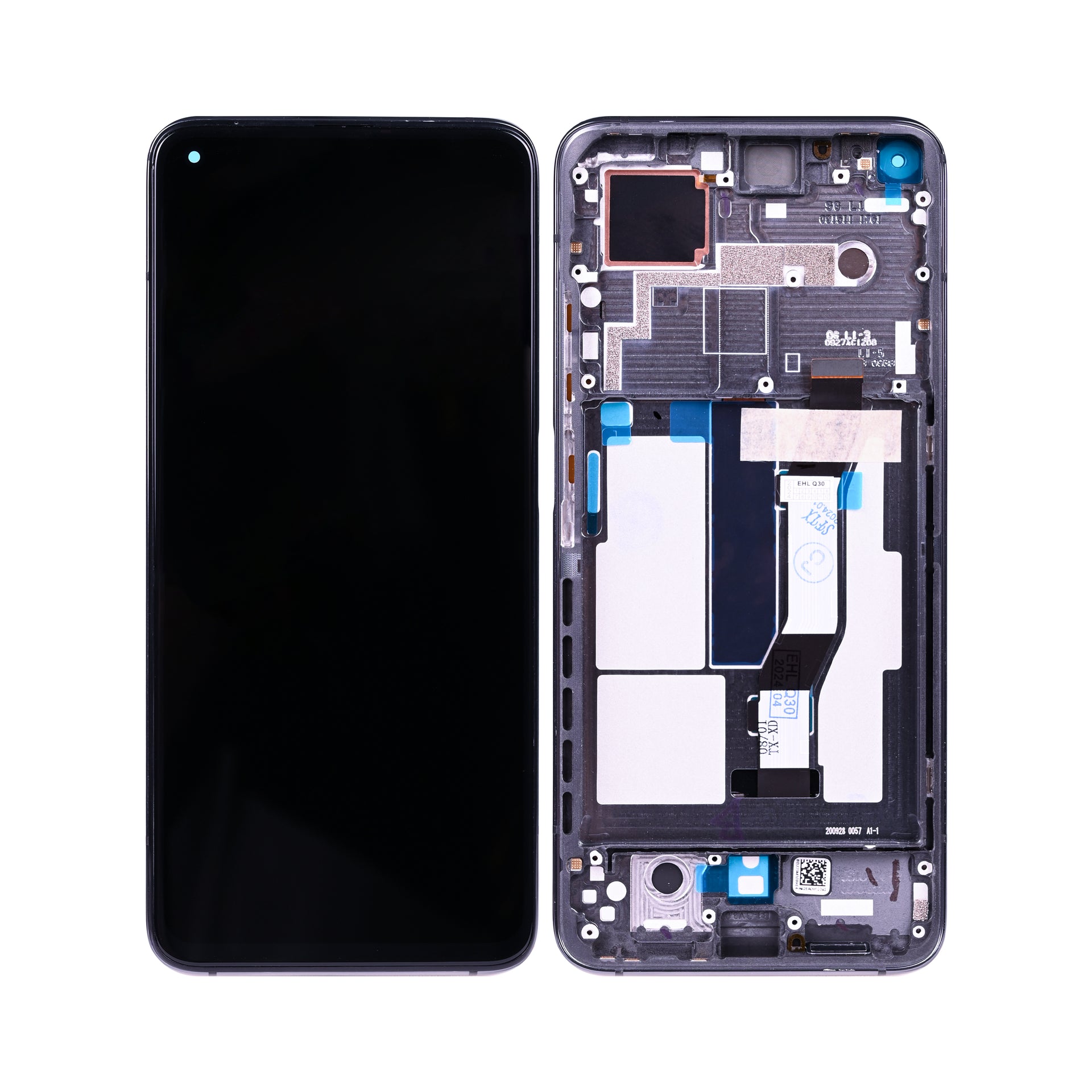 Xiaomi Mi 10T 5G, Mi 10T Pro 5G Display And Digitizer With Frame Cosmic Black OEM