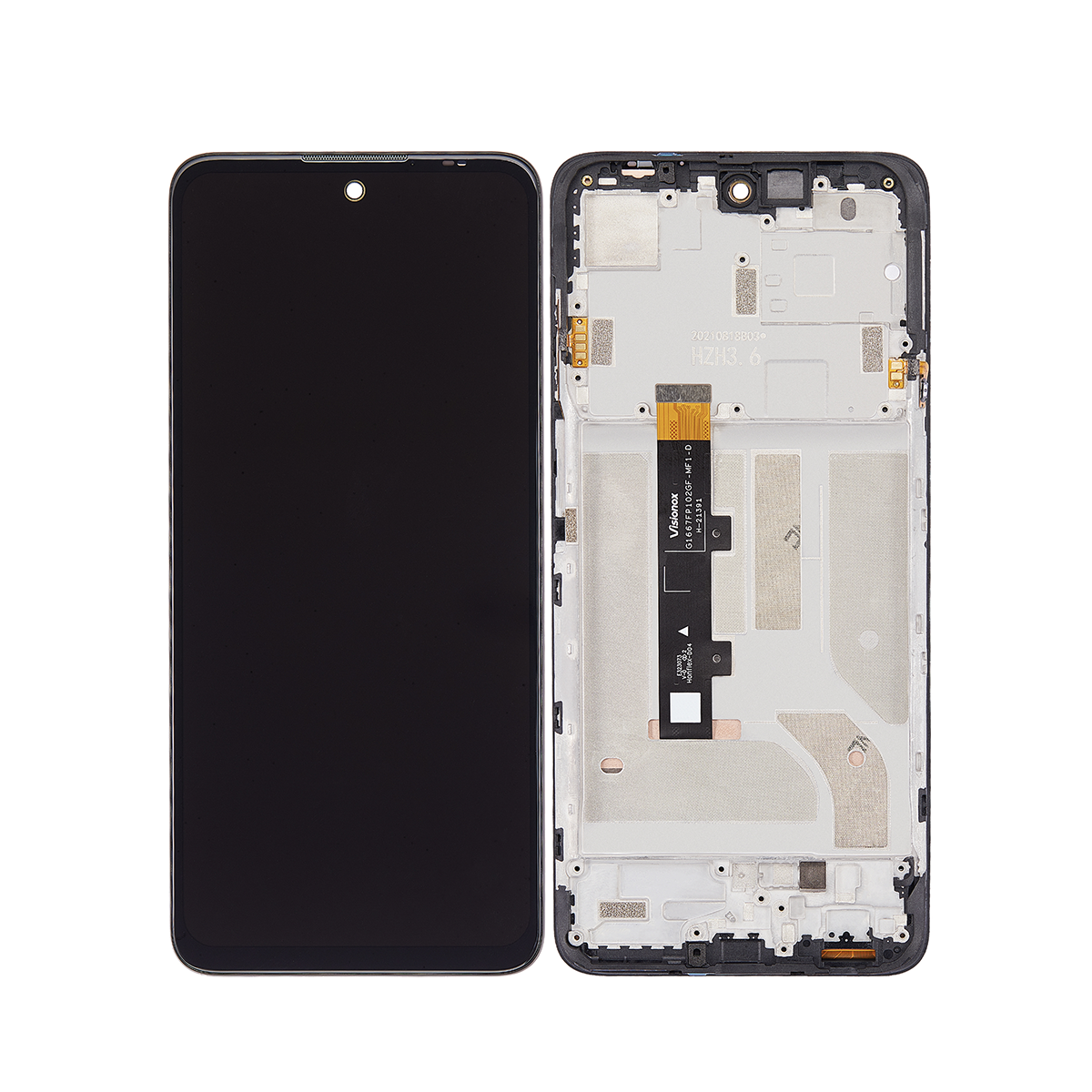 Motorola Edge 20 Lite Display And Digitizer With Frame Lagoon Green OEM