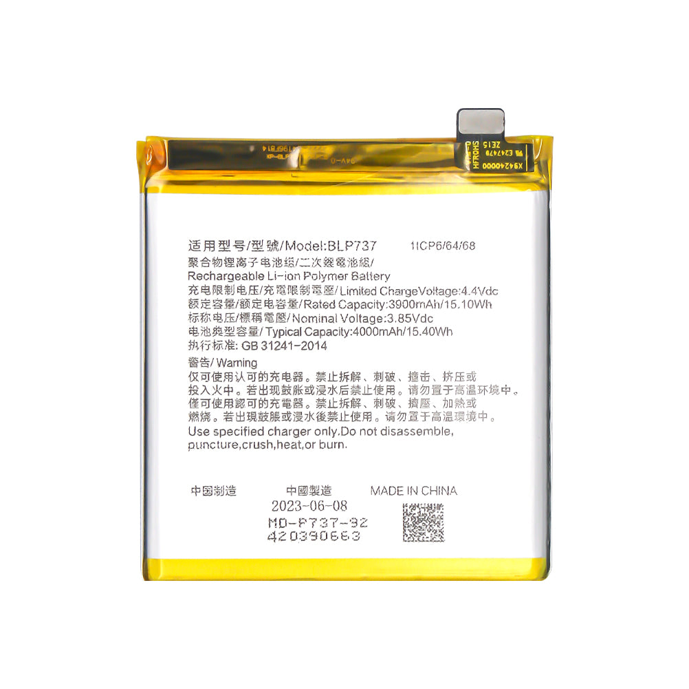 Oppo Reno2 F, Reno2 Z Battery BLP737 OEM
