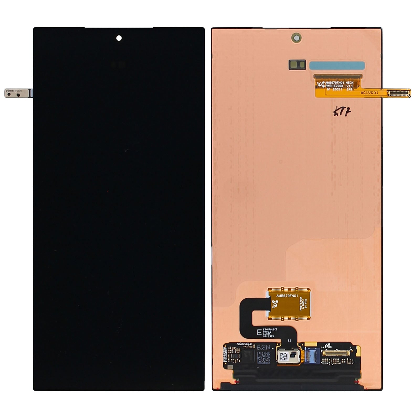 Samsung Galaxy S24 Ultra S928B Display And Digitizer Without Frame Black Service Pack