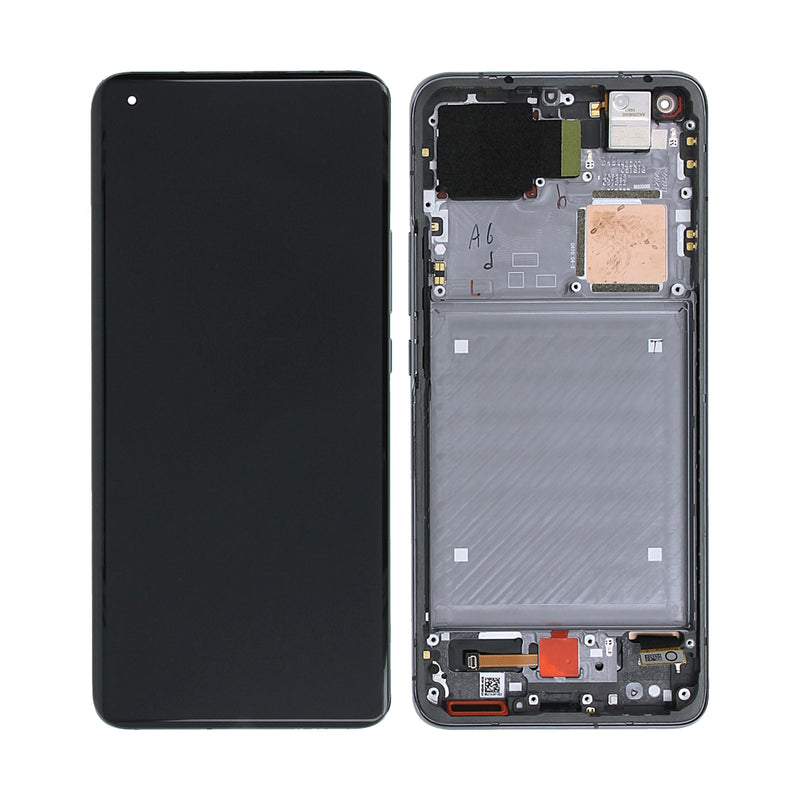Xiaomi Mi 11 Ultra M2102K1G, M2102K1C Display And Digitizer With Frame Ceramic Black (OEM)